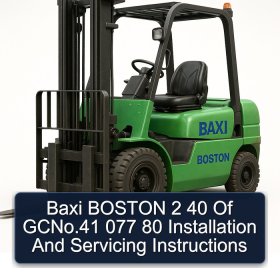 Baxi BOSTON 2 40 Of GCNo.41 077 80 Installation And Servicing Instructions