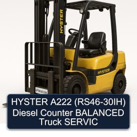 HYSTER A222 (RS46-30IH) Diesel Counter BALANCED Truck SERVIC
