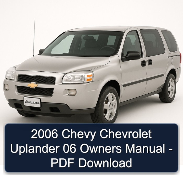2006 Chevy Chevrolet Uplander 06 Owners Manual - PDF Download