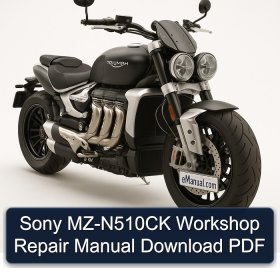 Sony MZ-N510CK Workshop Repair Manual Download PDF
