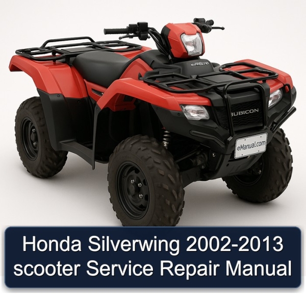 Honda Silverwing 2002-2013 scooter Service Repair Manual