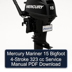 Mercury Mariner 15 Bigfoot 4-Stroke 323 cc Service Manual PDF Download