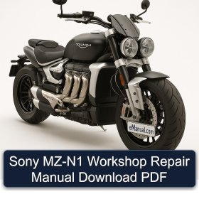 Sony MZ-N1 Workshop Repair Manual Download PDF