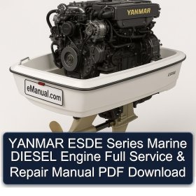 YANMAR ESDE Series Marine DIESEL Engine Full Service & Repair Manual PDF Download