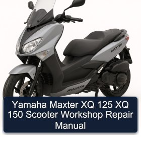 Yamaha Maxter XQ 125 XQ 150 Scooter Workshop Repair Manual