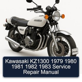Kawasaki KZ1300 1979 1980 1981 1982 1983 Service Repair Manual