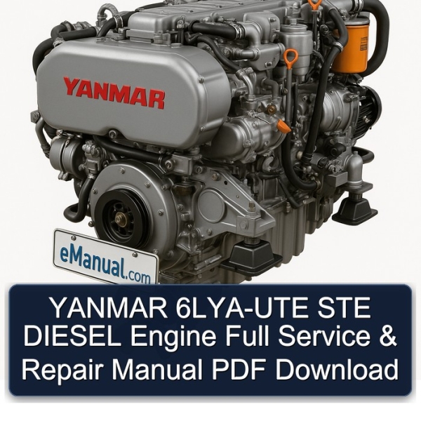 YANMAR 6LYA-UTE STE DIESEL Engine Full Service & Repair Manual PDF Download