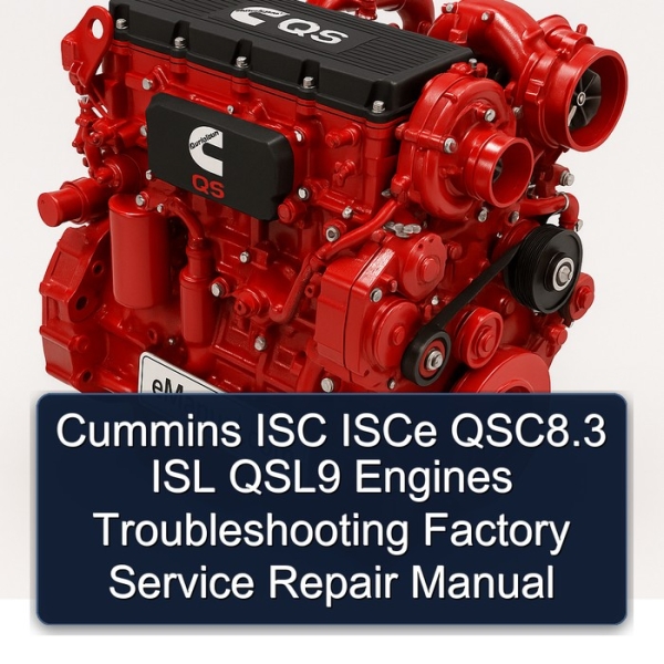 Cummins ISC ISCe QSC8.3 ISL QSL9 Engines Troubleshooting Factory Service Repair Manual