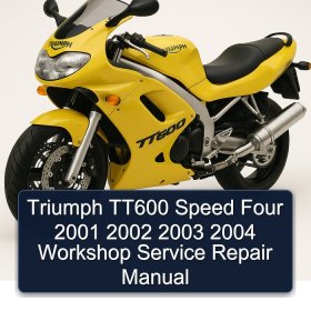 Triumph TT600 Speed Four 2001 2002 2003 2004 Workshop Service Repair Manual