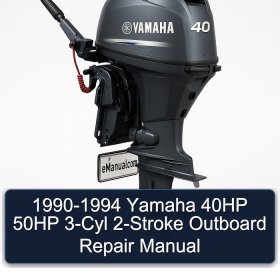 1990-1994 Yamaha 40HP 50HP 3-Cyl 2-Stroke Outboard Repair Manual