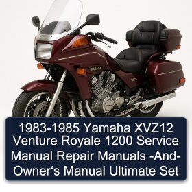 1983-1985 Yamaha XVZ12 Venture Royale 1200 Service Manual Repair Manuals -And- Owner‘s Manual Ultimate Set