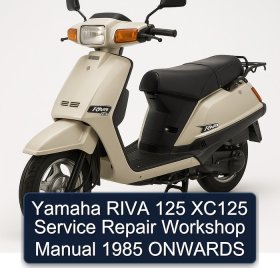 Yamaha RIVA 125 XC125 Service Repair Workshop Manual 1985 ONWARDS