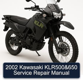 2002 Kawasaki KLR500&650 Service Repair Manual
