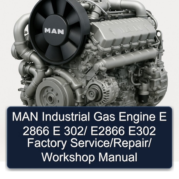 MAN Industrial Gas Engine E 2866 E 302/ E2866 E302 Factory Service/Repair/ Workshop Manual