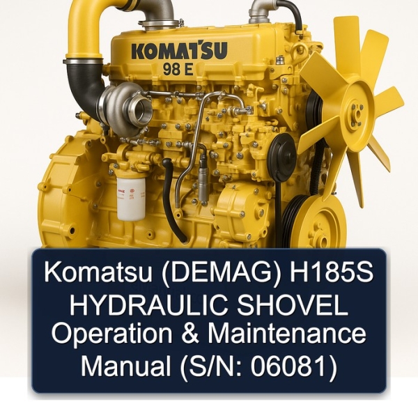 Komatsu (DEMAG) H185S HYDRAULIC SHOVEL Operation & Maintenance Manual (S/N: 06081)