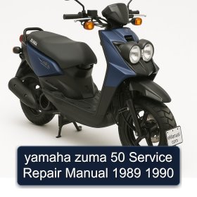 yamaha zuma 50 Service Repair Manual 1989 1990