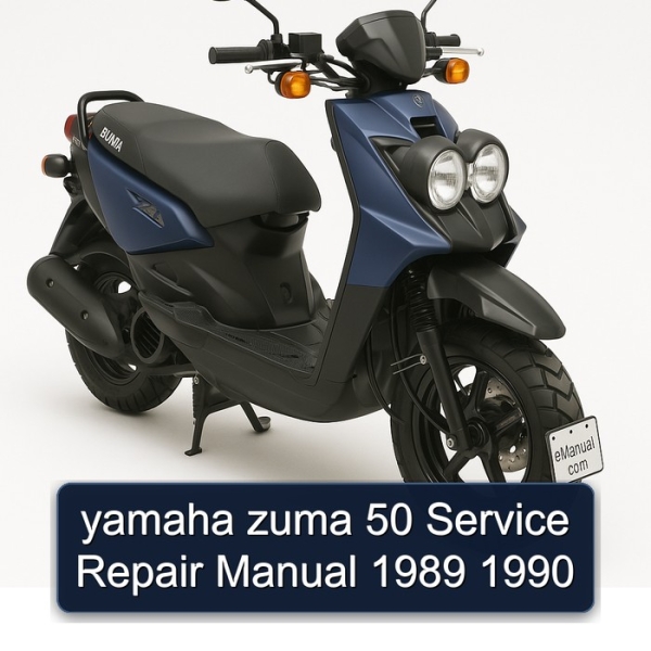 yamaha zuma 50 Service Repair Manual 1989 1990