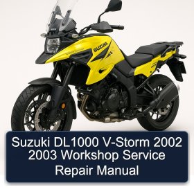 Suzuki DL1000 V-Storm 2002 2003 Workshop Service Repair Manual