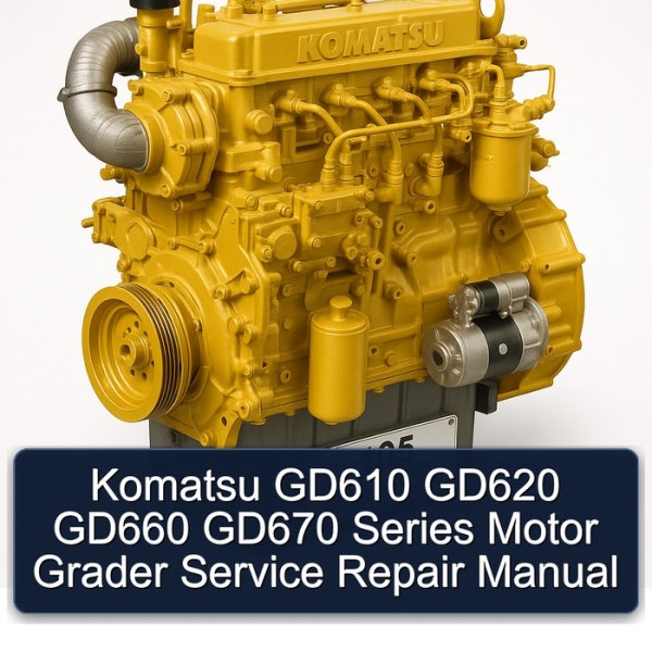 Komatsu GD610 GD620 GD660 GD670 Series Motor Grader Service Repair Manual