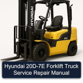 Hyundai 20D-7E Forklift Truck Service Repair Manual