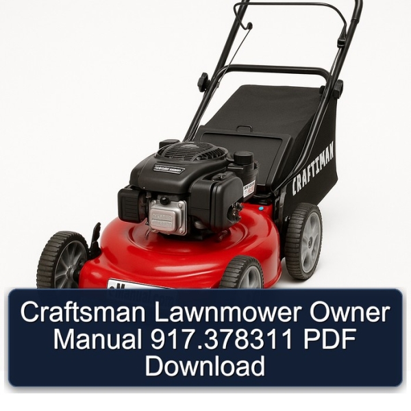 Craftsman Lawnmower Owner Manual 917.378311 PDF Download