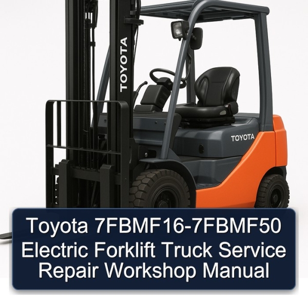 Toyota 7FBMF16-7FBMF50 Electric Forklift Truck Service Repair Workshop Manual