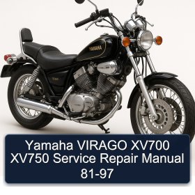 Yamaha VIRAGO XV700 XV750 Manual de servicio y reparación 81-97
