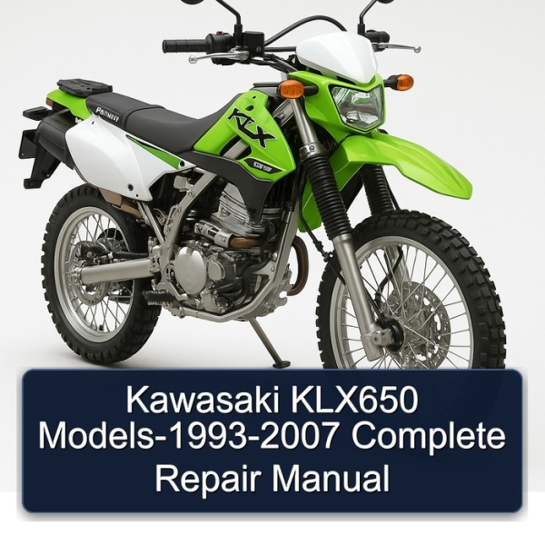 Kawasaki KLX650 Models-1993-2007 Complete Repair Manual