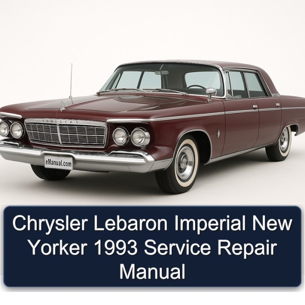 Chrysler Lebaron Imperial New Yorker 1993 Service Repair Manual