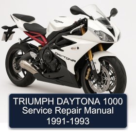 TRIUMPH DAYTONA 1000 Service Repair Manual 1991-1993