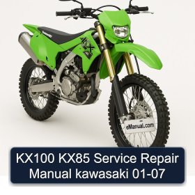 KX100 KX85 Service Repair Manual kawasaki 01-07