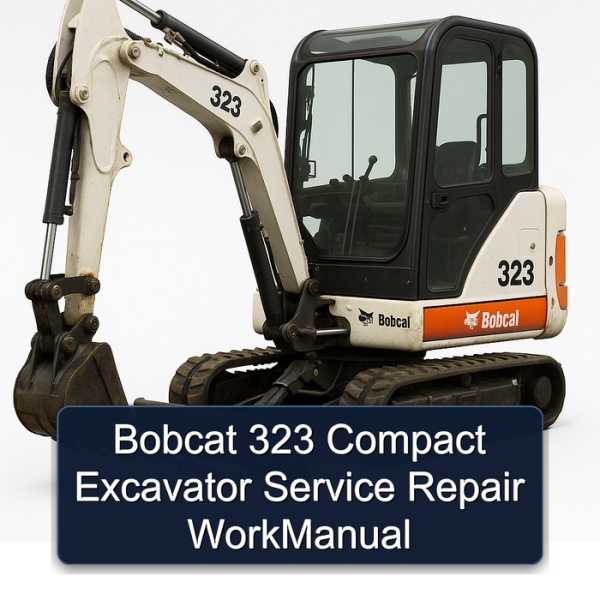 Bobcat 323 Compact Excavator Service Repair WorkManual