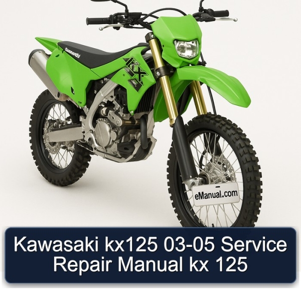 Kawasaki kx125 03-05 Service Repair Manual kx 125