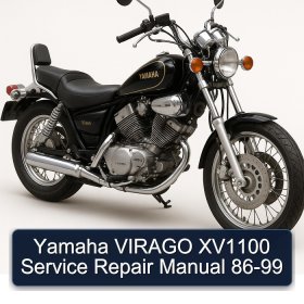 Yamaha VIRAGO XV1100 Service Repair Manual 86-99