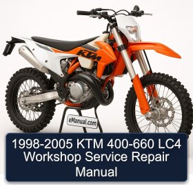 1998-2005 KTM 400-660 LC4 Workshop Service Repair Manual