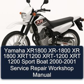 Yamaha XR1800 XR-1800 XR 1800 XRT1200 XRT-1200 XRT 1200 Sport Boat 2000-2001 Service Repair Workshop Manual