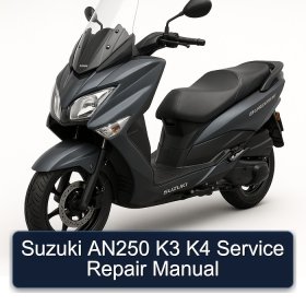 Suzuki AN250 K3 K4 Service Repair Manual