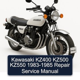 Kawasaki KZ400 KZ500 KZ550 1983-1985 Repair Service Manual