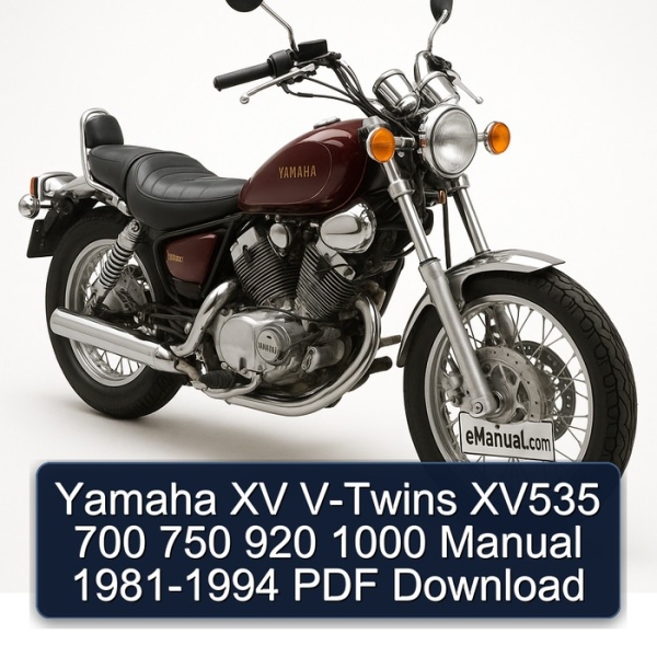 Yamaha XV V-Twins XV535 700 750 920 1000 Manual 1981-1994 PDF Download