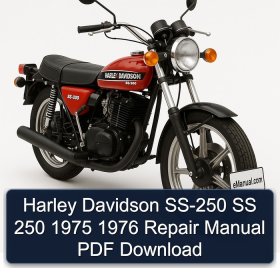 Harley Davidson SS-250 SS 250 1975 1976 Repair Manual PDF Download
