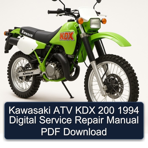 Kawasaki ATV KDX 200 1994 Digital Service Repair Manual PDF Download
