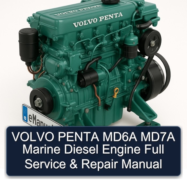 VOLVO PENTA MD6A MD7A Marine Diesel Engine Full Service & Repair Manual