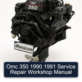 Omc 350 1990 1991 Service Repair Workshop Manual