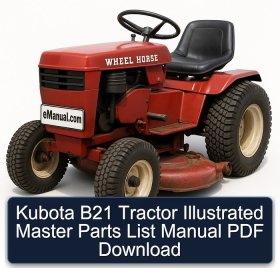 Kubota B21 Tractor Illustrated Master Parts List Manual PDF Download