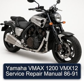 Yamaha VMAX 1200 VMX12 Service Repair Manual 86-91