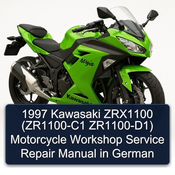 1997 Kawasaki ZRX1100 (ZR1100-C1 ZR1100-D1) Motorcycle Workshop Manual de servicio y reparación in German