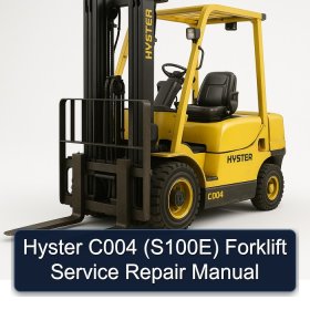 Hyster C004 (S100E) Forklift Service Repair Manual