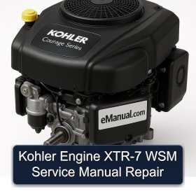 Kohler Engine XTR-7 WSM Service Manual Repair