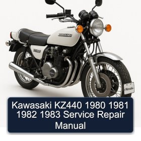 Kawasaki KZ440 1980 1981 1982 1983 Service Repair Manual