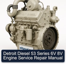 Detroit Diesel 53 Series 6V 8V Engine Service Repair Manual